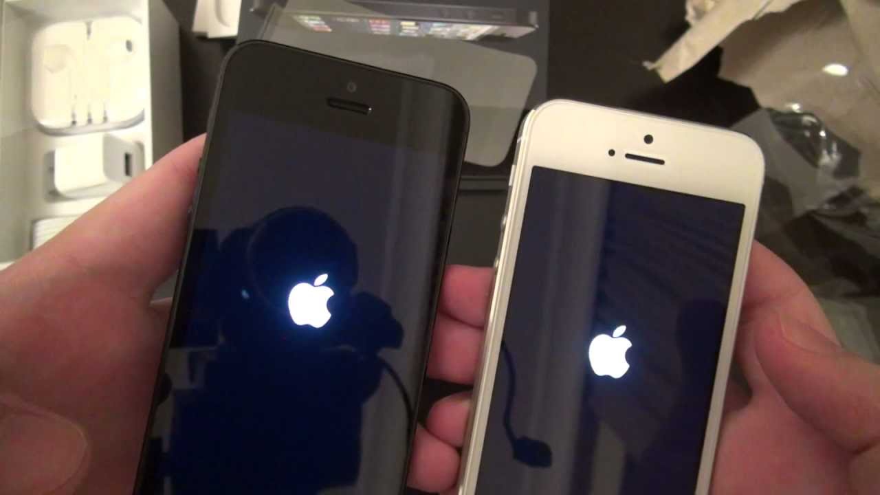 iPhone 5 Siyah ve Beyaz Kutu Açılımı