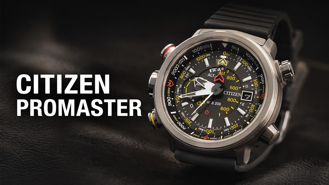Citizen Promaster BN5030-06E Altichron Eco-Drive Titanium Solar Altimeter Compass Watch