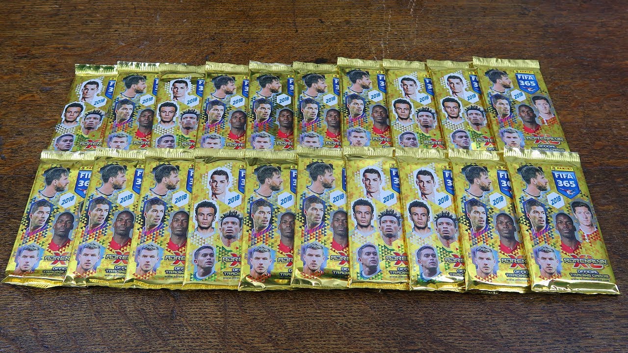 TOP MASTER! Panini Adrenalyn XL FIFA 365 2018 - 20 PACKS!