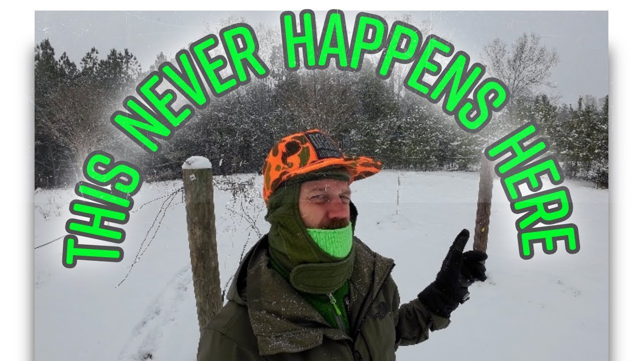 Snow Storm Walkthrough of Our Backyard Orchard & Vineyard | Dean Family Acres | EP 289
