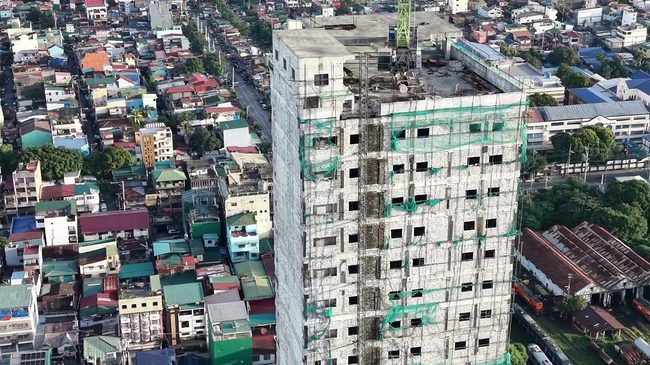 Focus on the unfinished multi-storey building #dji #djimini5pro #mini5pro 