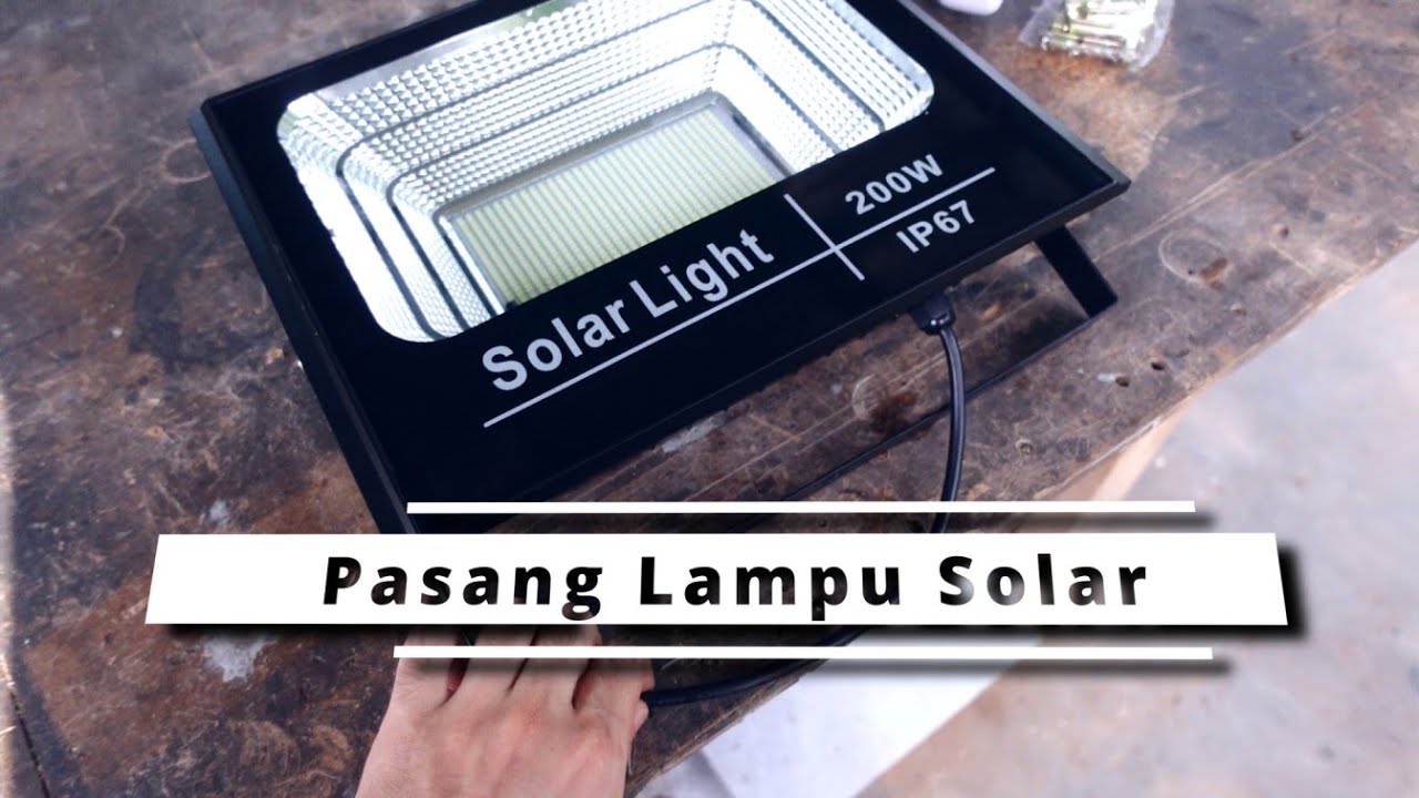 Pasang Lampu solar