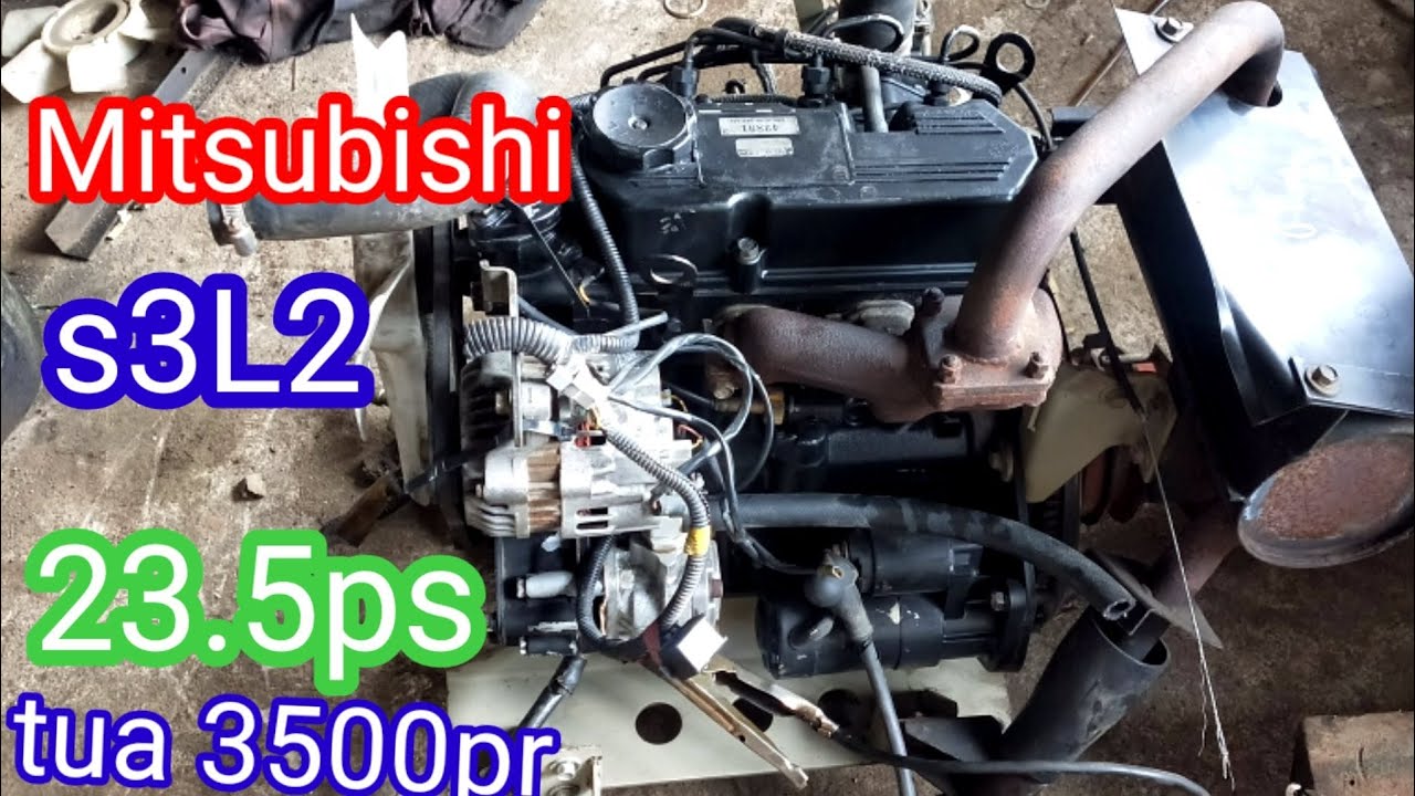 động cơ Mitsubishi s3l 2 tua 3500pr 23.5ps nỗ êm ru.lh 0913.948.706