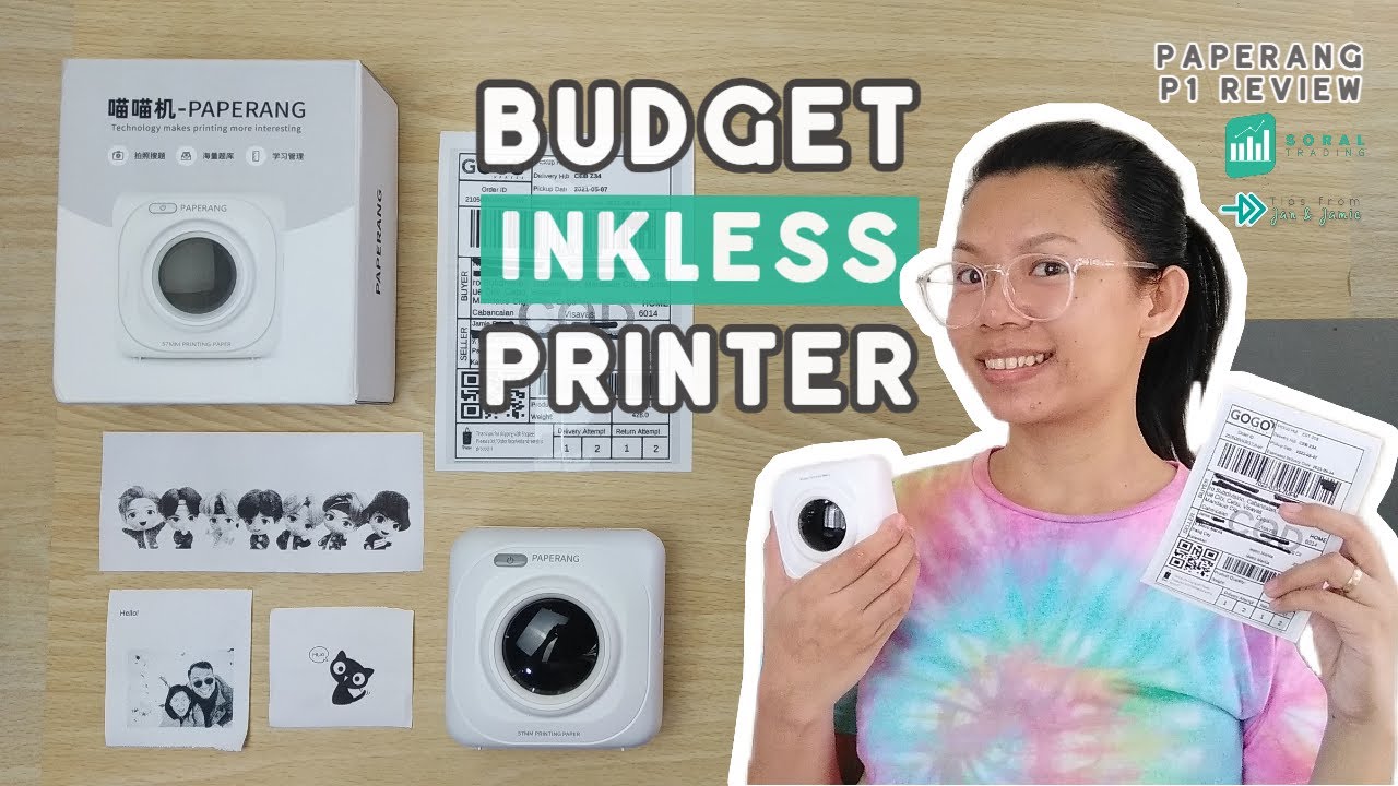 Budget Inkless Printer for Photo Sticker Waybill | Paperang P1 Unboxing + Review + Tutorial