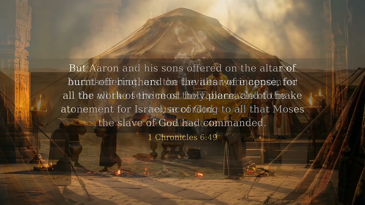 1 Chr 6 - The Levites and Their Sacred Duties | UPDV Bible in 4K