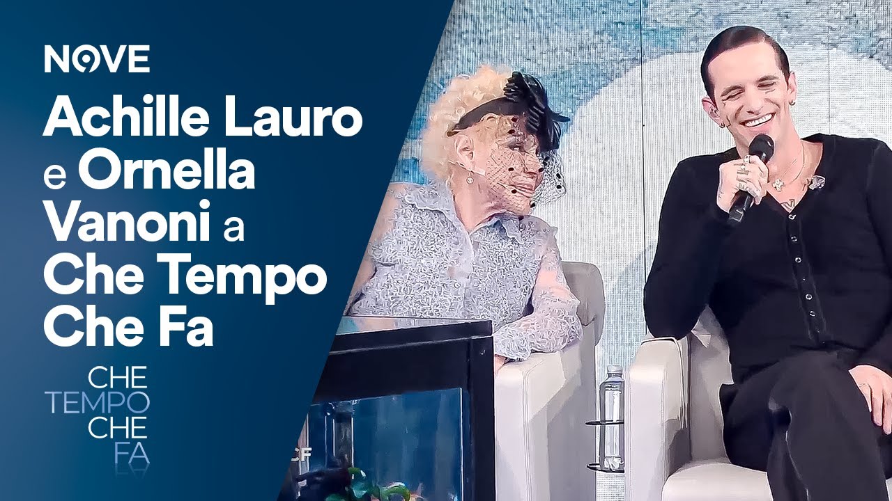 Achille Lauro e Ornella Vanoni a Che tempo che fa