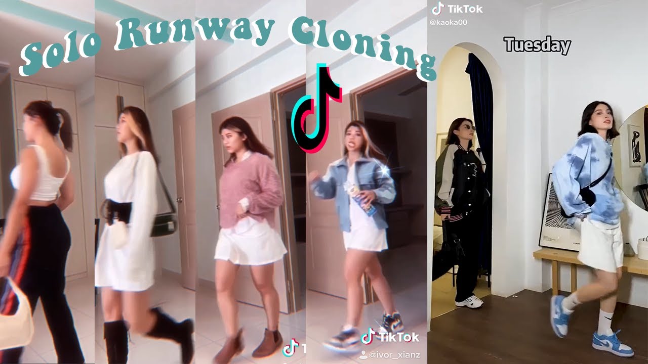 Клонируйте себя несколько раз. SOLO RUNWAY [Ходьба — Мэри Мэри] | Учебник по переходу в TikTok
