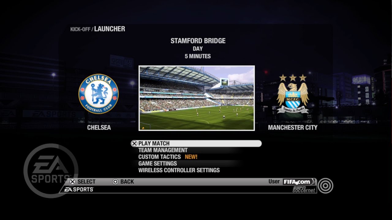 FIFA 09 (2009) - Chelsea vs Manchester City - Gameplay PS3 HD [RPCS3]