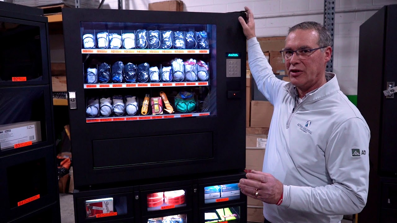 Coil & Locker Combination Vending Machine - Action Industrial Supply