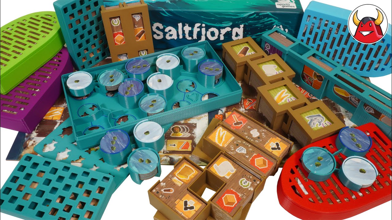🎣 Saltfjord Insert Brettspiel Boardgame Insert Inlay Organizer