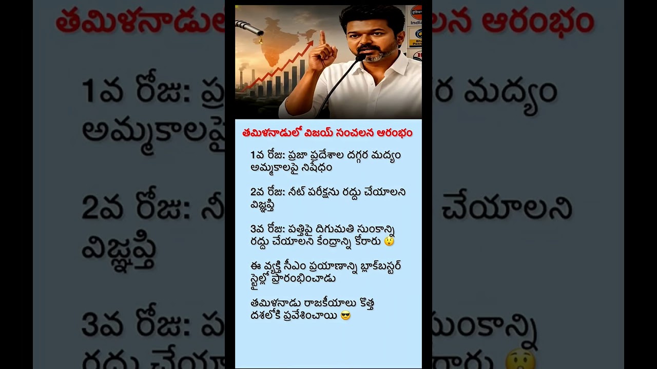 ​Thalapathy Vijay's Sensational Entry Into Tamil Nadu Politics! A New Era Begins!