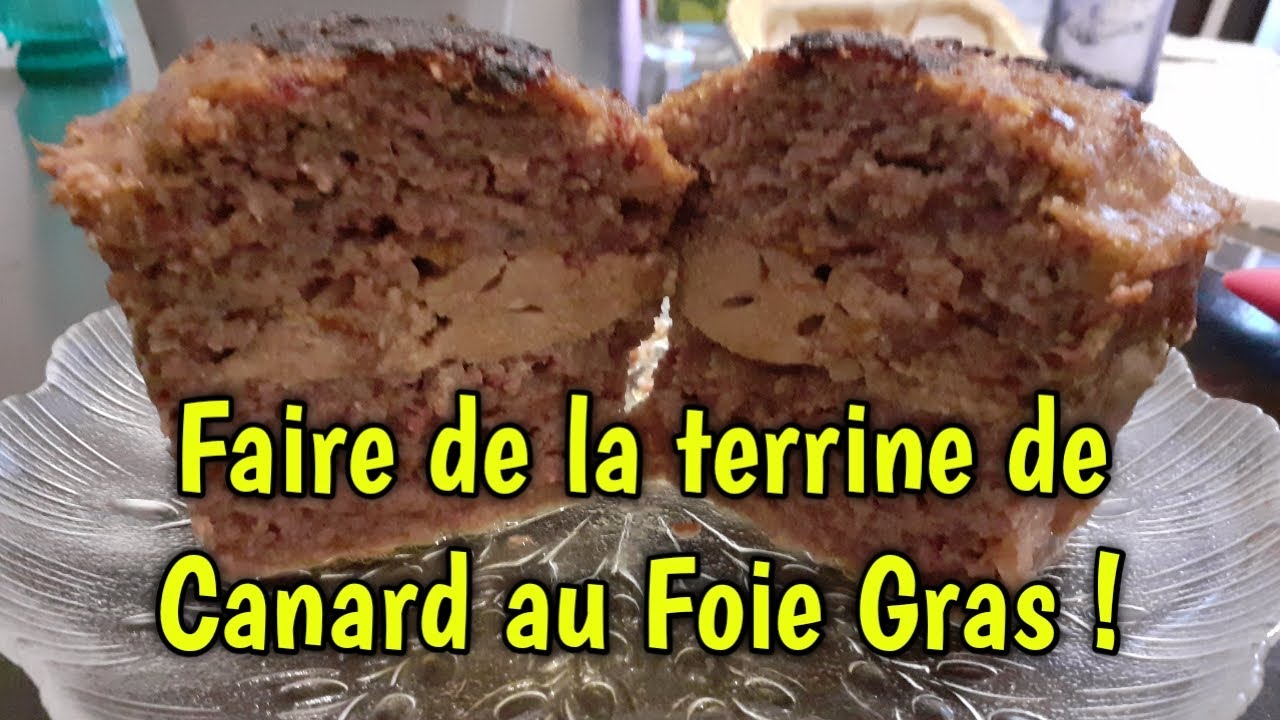 Je fais de la TERRINE de canard au FOIE GRAS