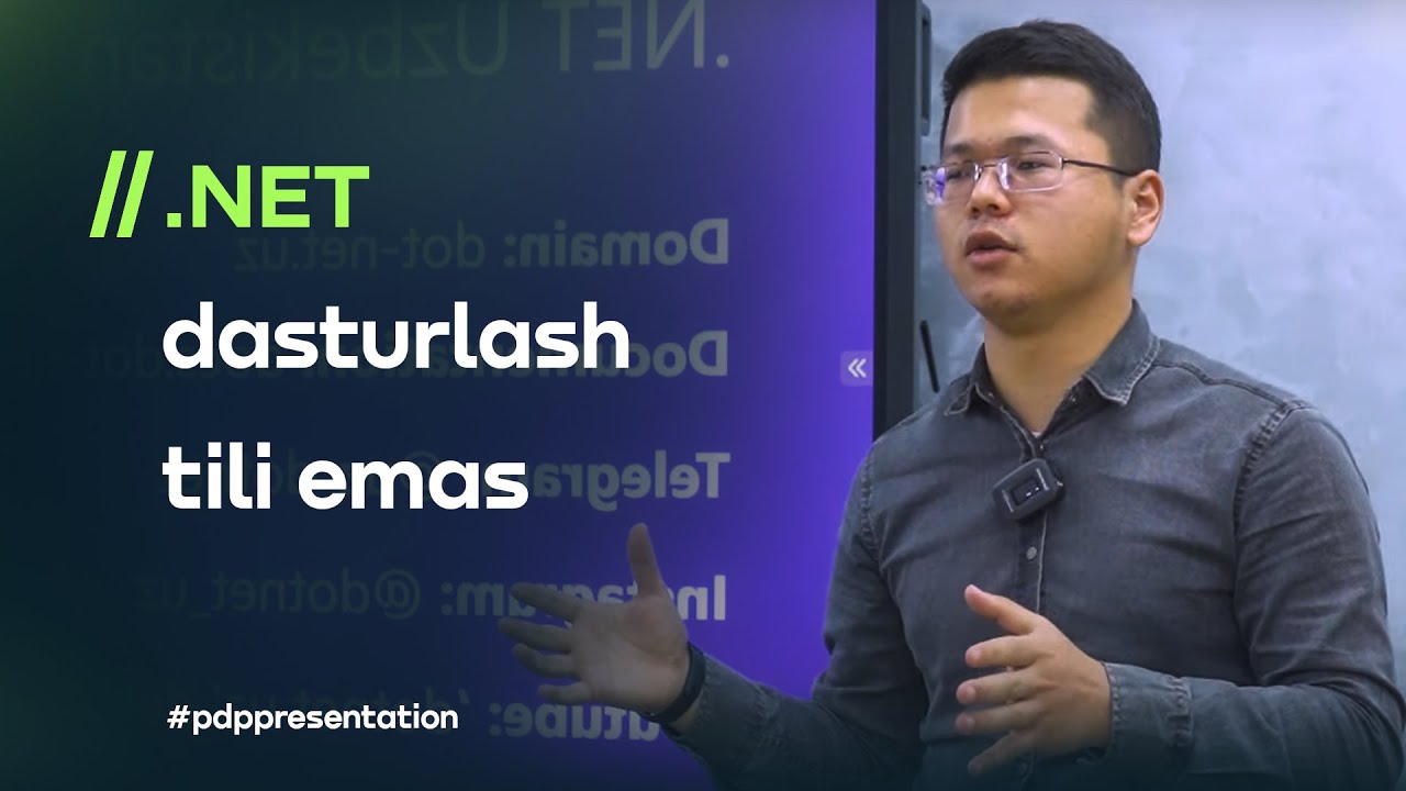 .NET'ga kirish | Xondamir Abduhoshimov