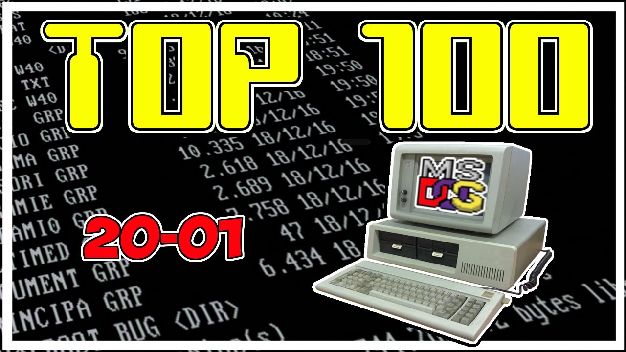🥇 Los 100 MEJORES Juegos de PC MS-DOS de la historia 【20-01】