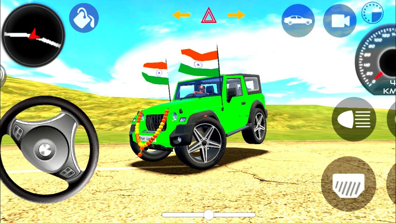 Modified Mahindra Thar 👿 | Green 💚 Thar Indian Car Games |(Gadi Wala Game)Car Game Android Gameplay