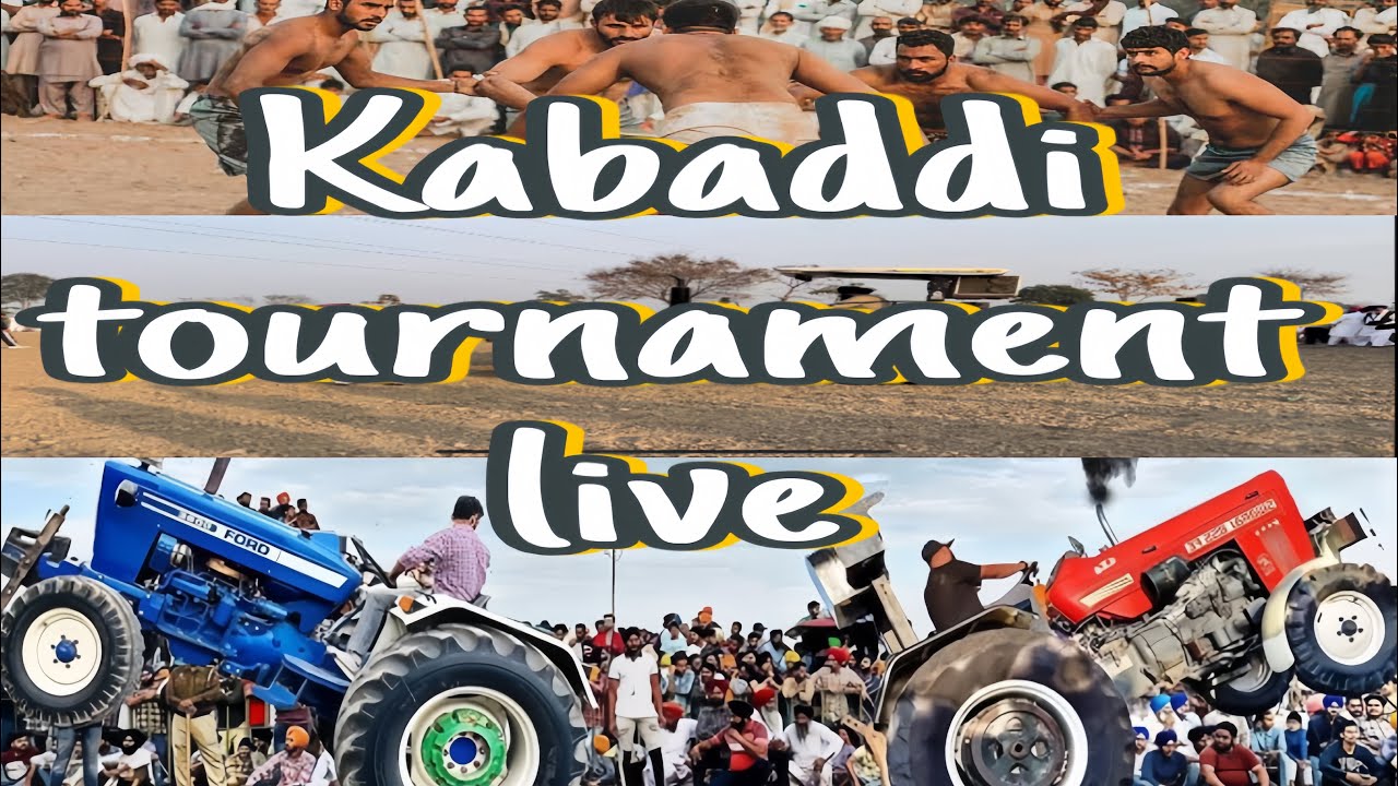 Kabaddi tournament live show in YouTube #trending