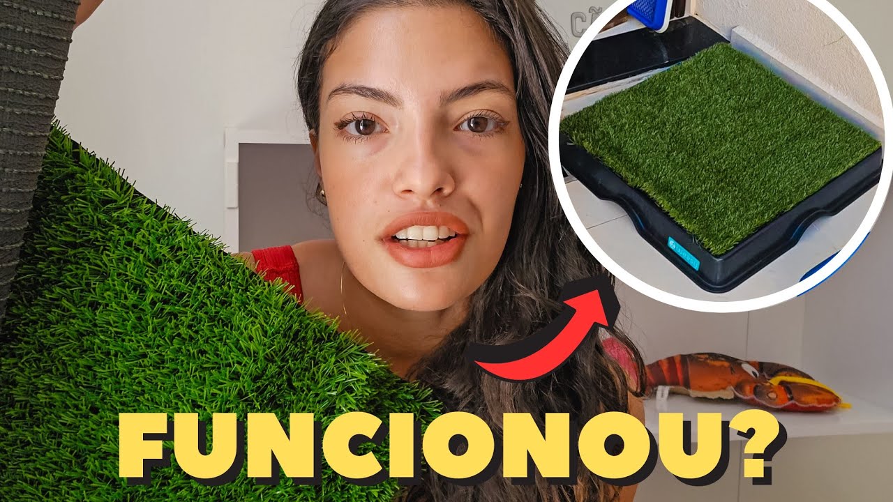 BANHEIRO para CACHORRO do PINTEREST| Grama sintética para cachorro fazer xixi funciona?