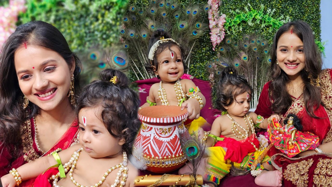 জন্মাষ্টমীতে রুহী কৃষ্ণ সেজেছে😍🧚‍♀️🦚🌻🎊 | রুহিকে গোপাল সাজানো সহজ নয় 😅😮‍💨😮‍💨