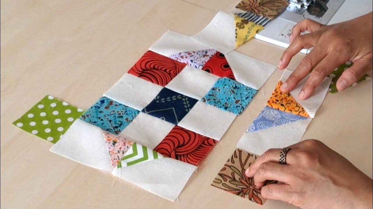 THIS is the Easiest Quilt Block EVER‼️creative sewing idea for Scraps fabrics.