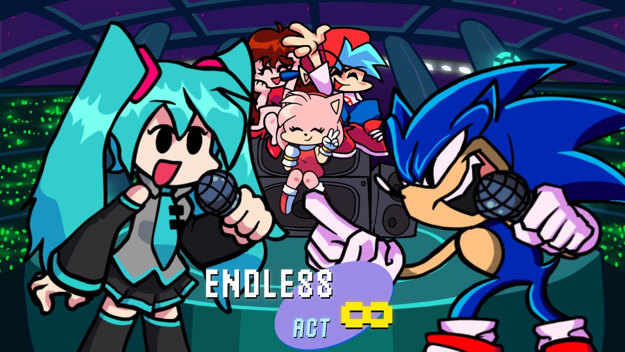 FNF - Endless - The Miku Show with Sonic