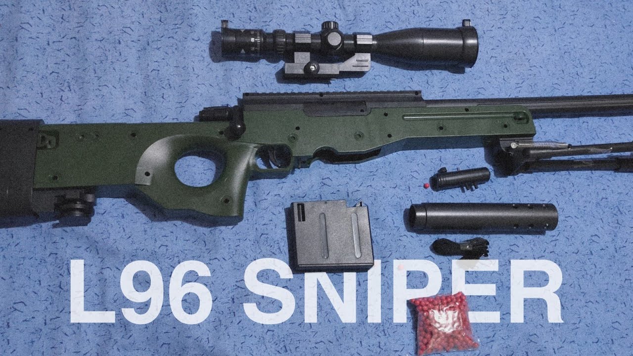 L96 airsoft sniper spring type toy gun unboxing from shopee (TOYS ONLY)