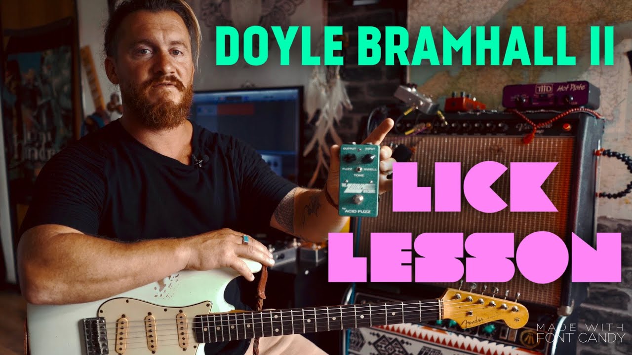 DOYLE BRAMHALL II -  LICK LESSON - Tone TIPS.