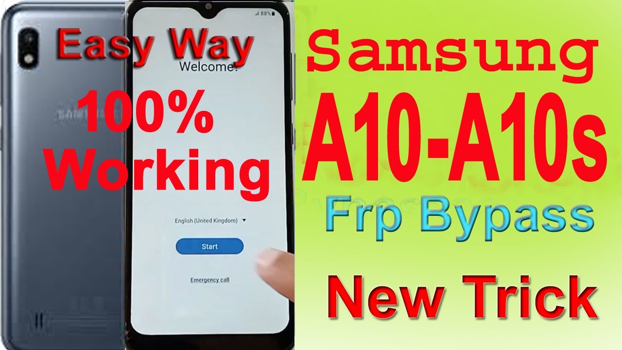 Samsung Galaxy A10 / A10s  FRP Bypass  (No PC Method)