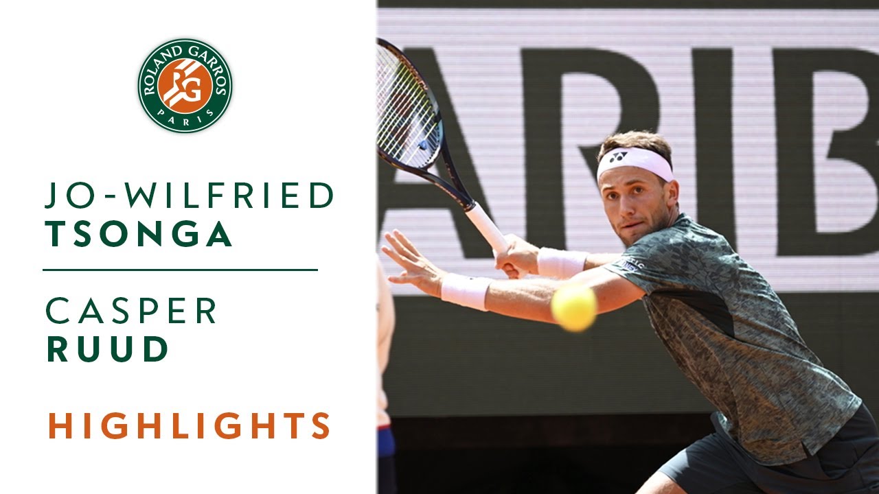 Jo-Wilfried Tsonga vs Casper Ruud - Round 1 Highlights I Roland-Garros 2022