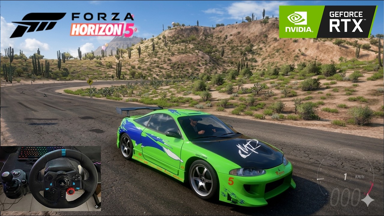 Mitsubishi Eclipse Fast 1 | Forza Horizon 5 | Logitech G29 Stering Wheel “Naixie”