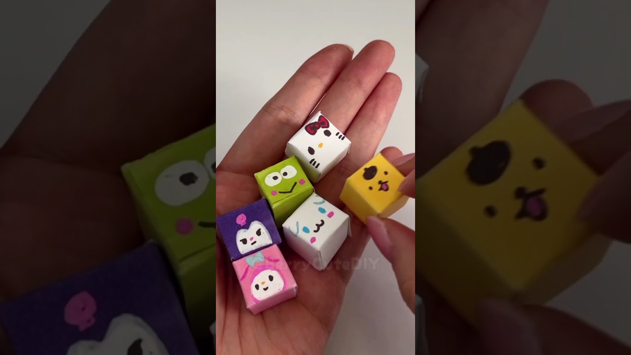 DIY Sanrio Paper Keyboard #craft #handmade #toys #kawaii #sanrio #diy #papercraft #kuromi #melody
