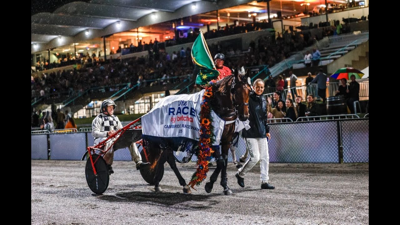 2025 The Race By Betcha FFA 2200M Cambridge Raceway New Zealand : Leap To Fame (1:52:3)
