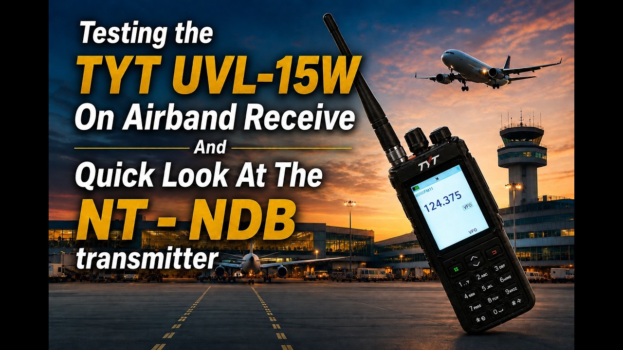Airband Test On TYT UVL-15W And A Look At A NDB Transmitter