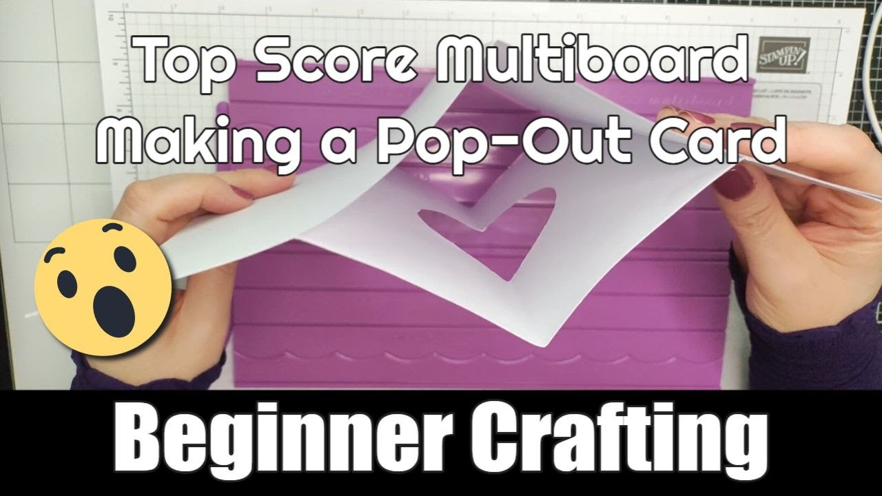 Crafter's Companion Top Score Multiboard, Pop-out card making tutorial.