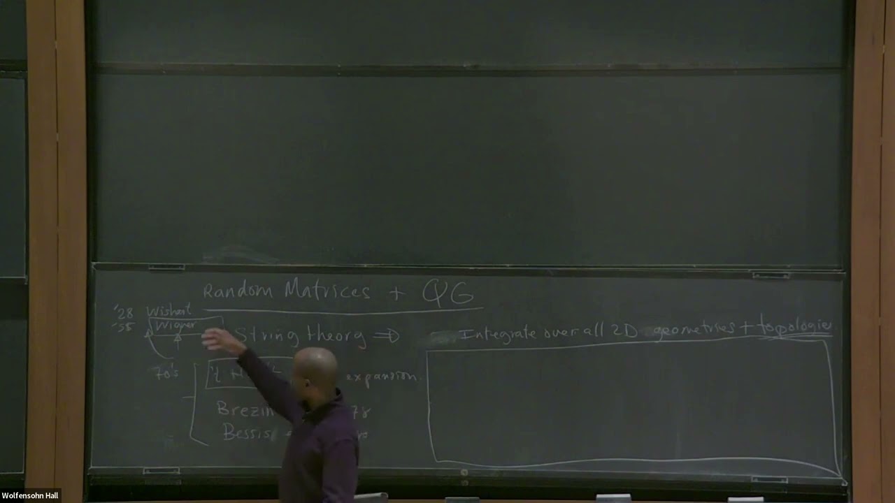 Random Matrix Models, 2D Quantum Gravity, and Holography (Part 1) - Clifford Johnson