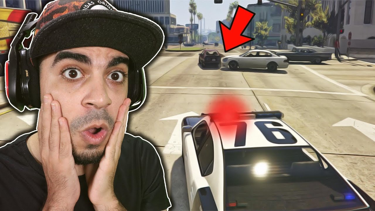 قراند 5: مود الشرطة 🚨 | مطاردة اشهر مجرم في امريكا 😱🚫 - جنن الشرطة 😂🔥 | GTA V
