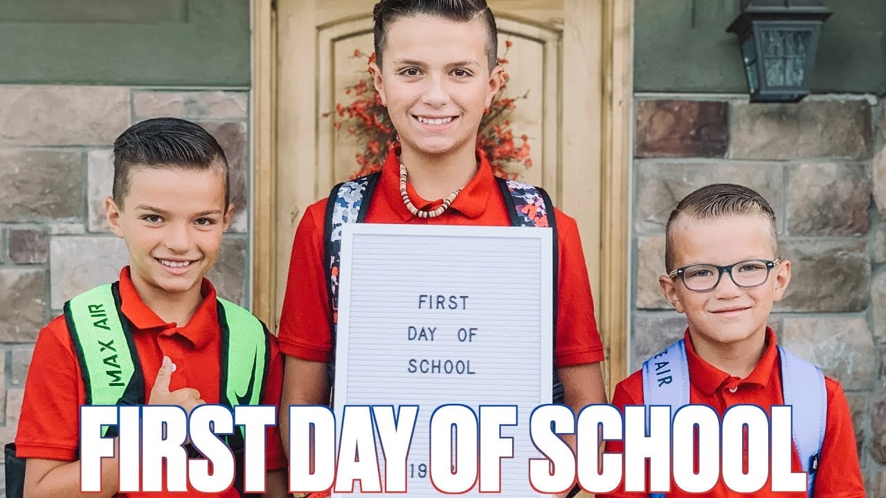 FIRST DAY OF SCHOOL 2019 | THREE BINGHAM BROTHERS GO BACK TO SCHOOL | LOCKERS AND LUNCHES