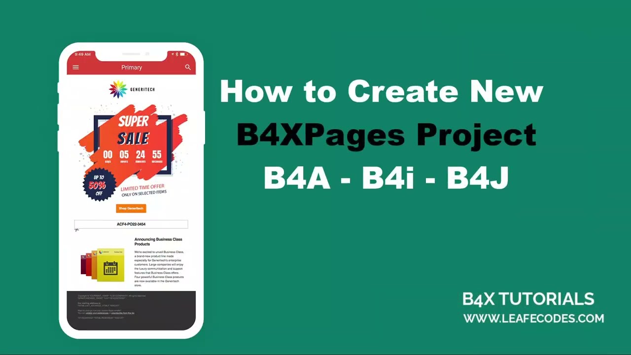 B4XPages 1 - How to Create and start New B4XPages Project