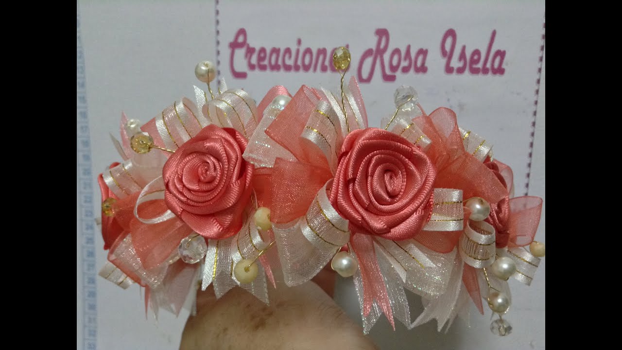 Diadema para vestido de fiesta  de niña VIDEO No. 143