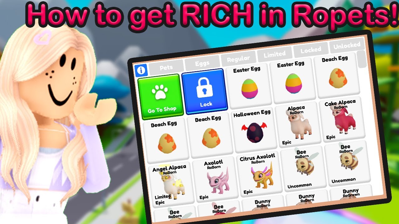 How to get RICH in ROPETS!! Tips and tricks!