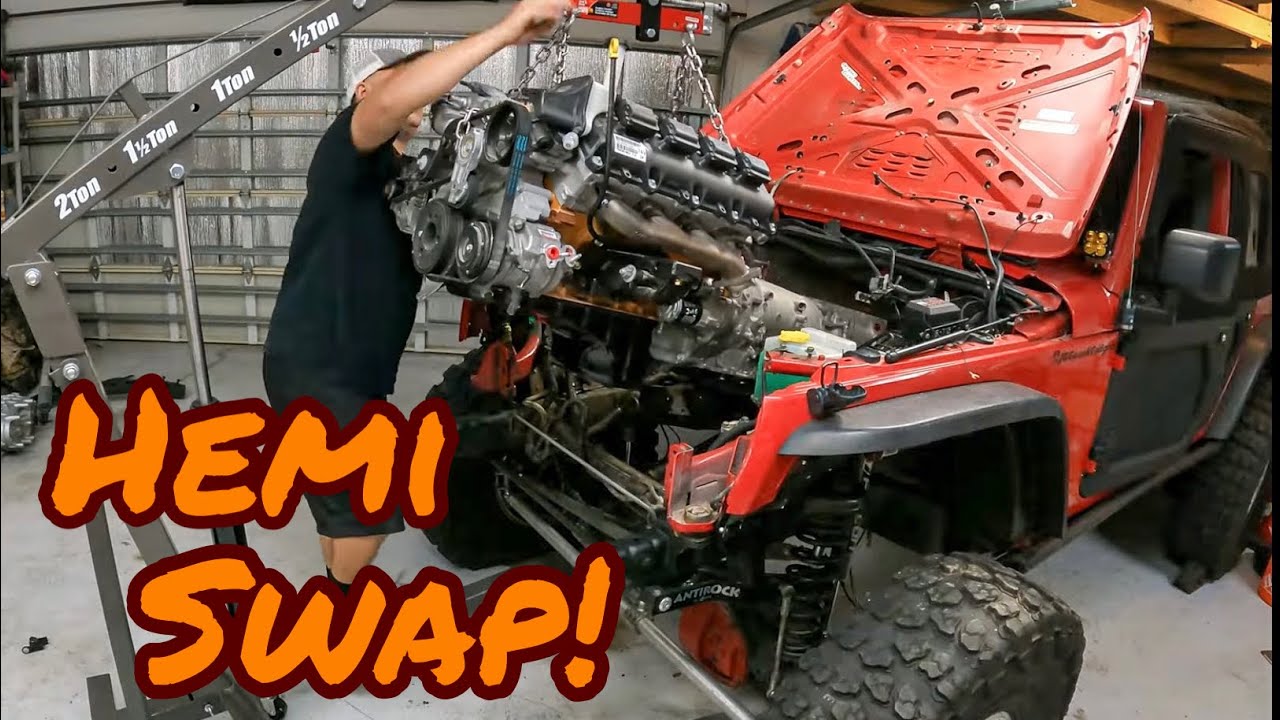 Устанавливаю 6.4 SRT Hemi на мой Jeep Wrangler!