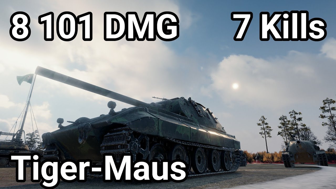 The Wall! Tiger-Maus 8K Damage Carry (7 Kills)