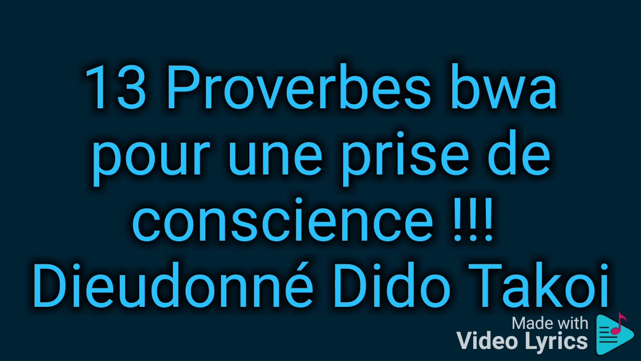 Bôbô music proverbe