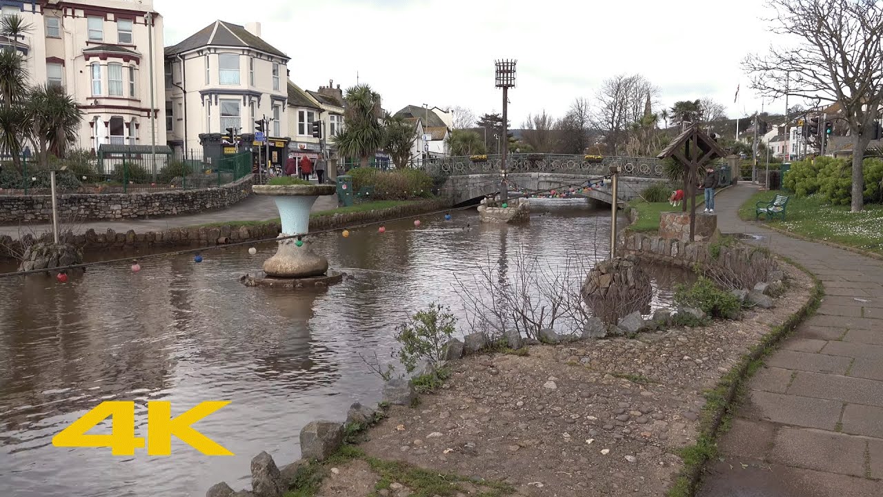 Dawlish Walk: Town Centre【4K】