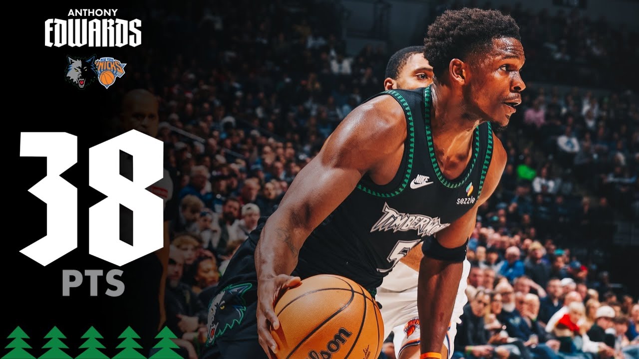 Anthony Edwards With 38 POINTS In Win Over Knicks | 12.23.25