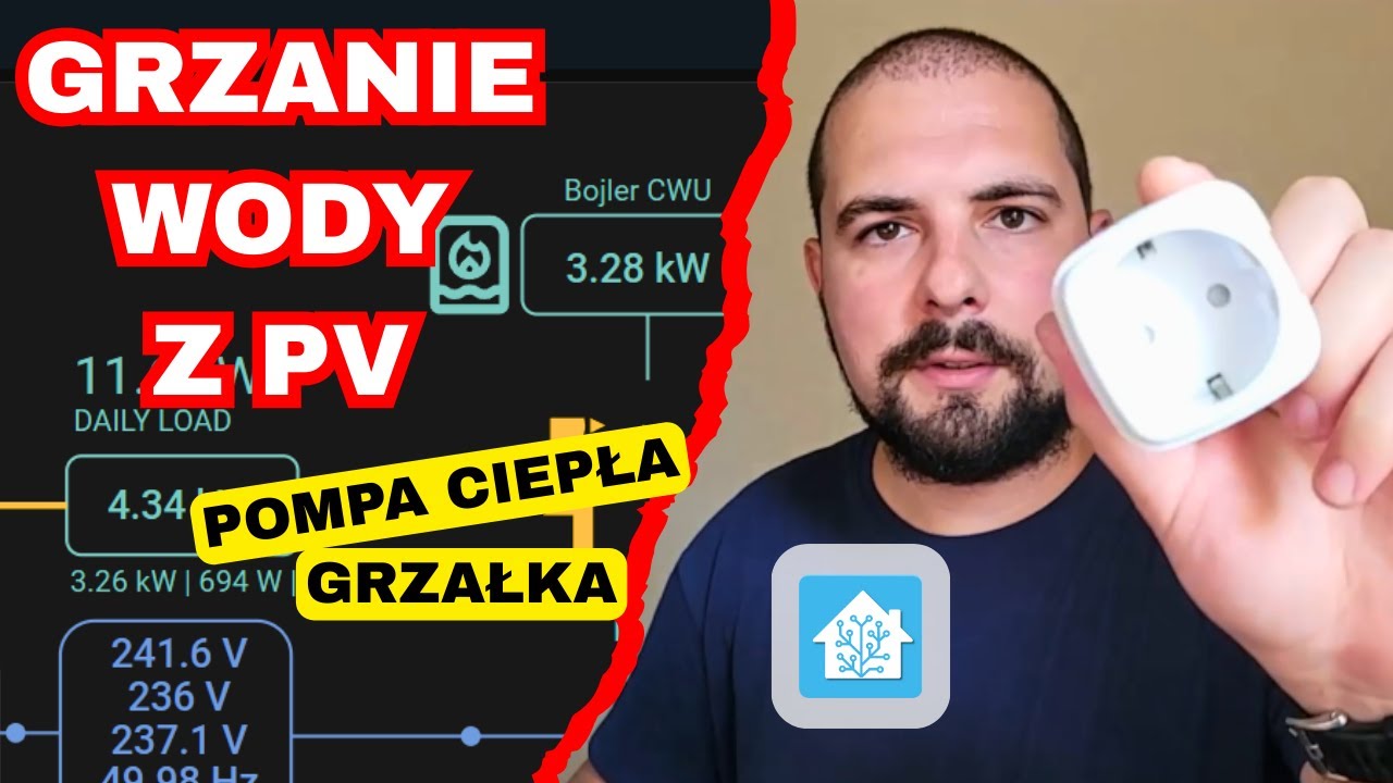 Grzanie wody🌡️ w szczycie produkcji z PV ☀️ + wysokie napięcie i pełny magazyn🔋CWU + Home Assistant