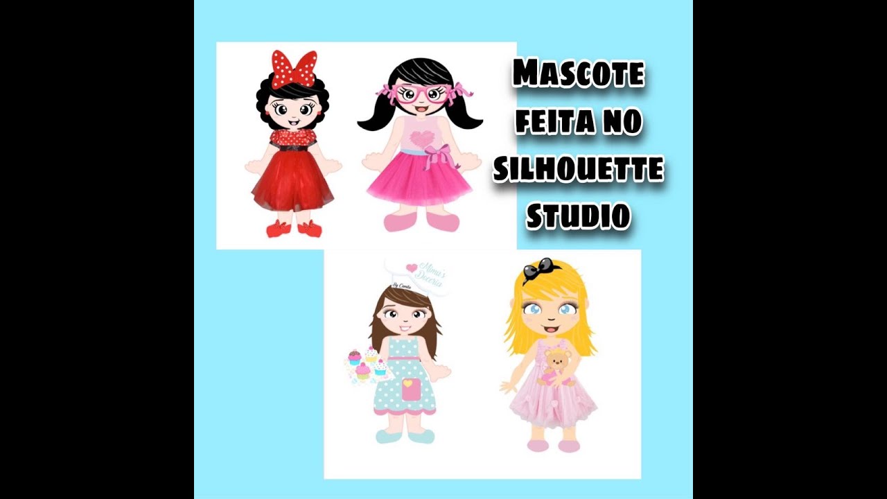 MASCOTE DIGITAL CRIADA NO SILHOUETTE STUDIO