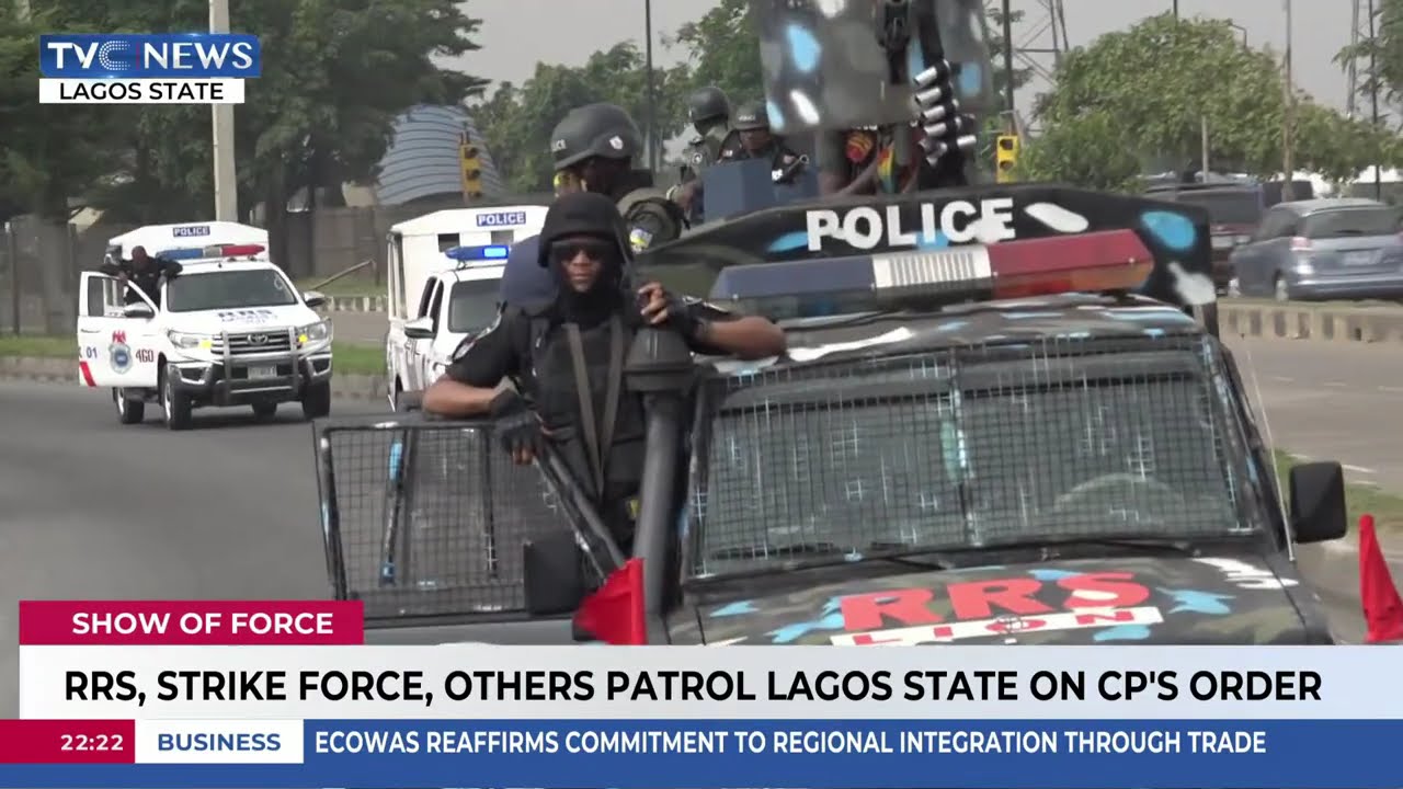 RRS, Strike Force, Others Patrol Lagos State On CP's Order