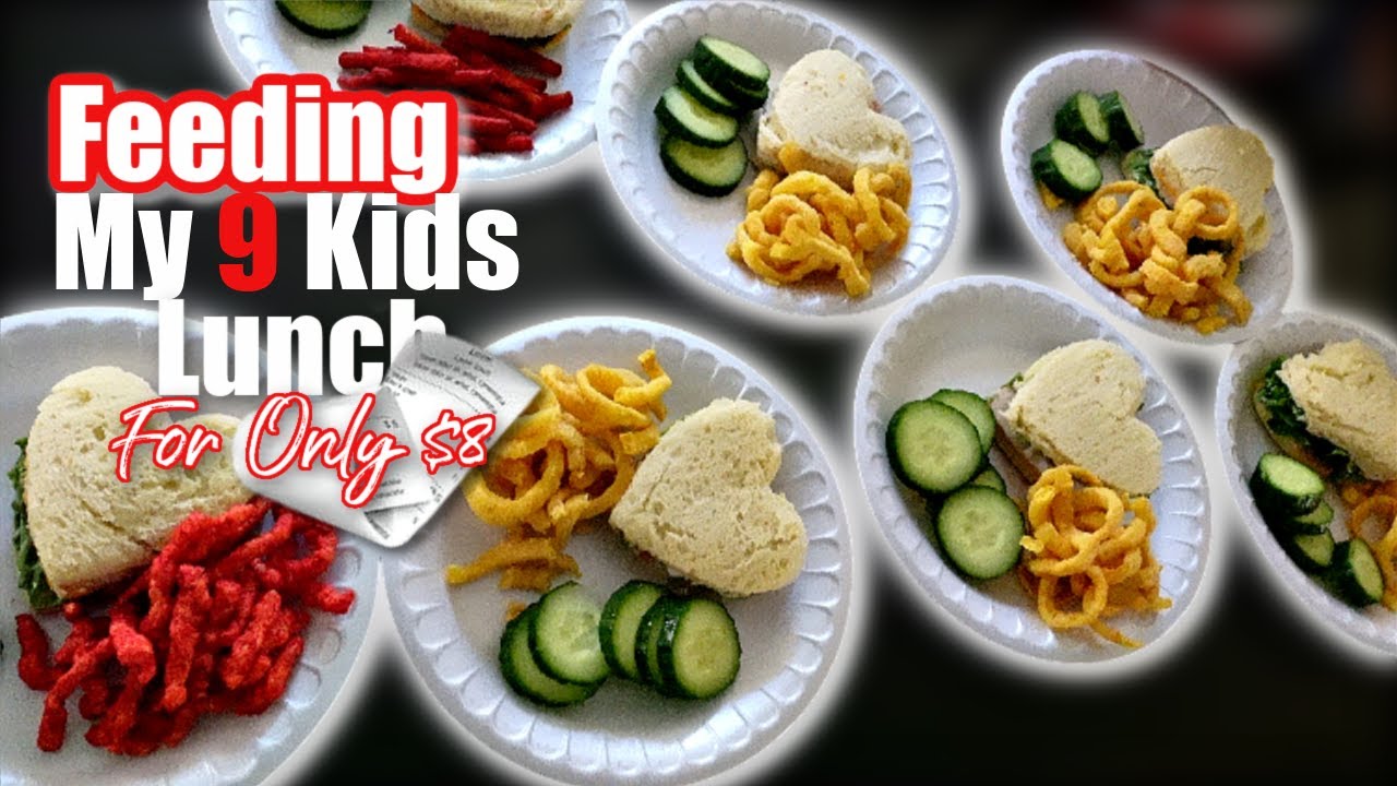 Feeding My 9 KIDS LUNCH For Only $8! | LARGE FAMILY MEALS ON A DIME