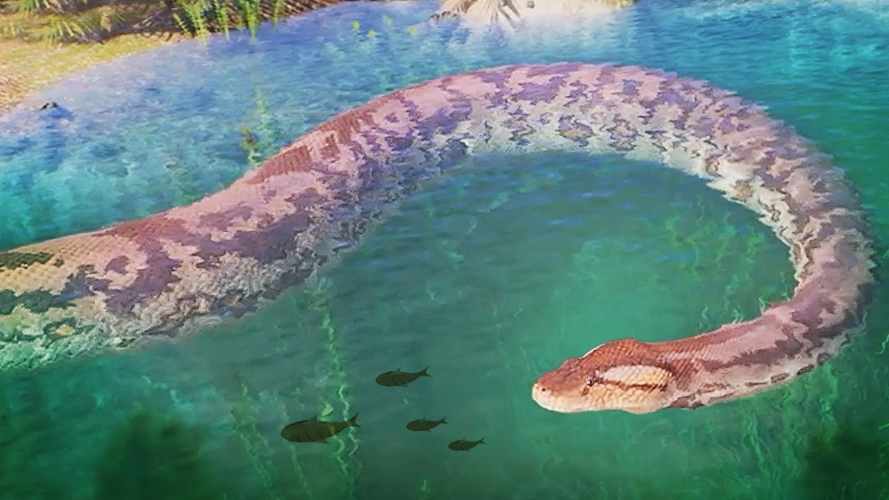 Prehistoric Kingdom's Titanoboa Will Soon Be Hunting Underwater...