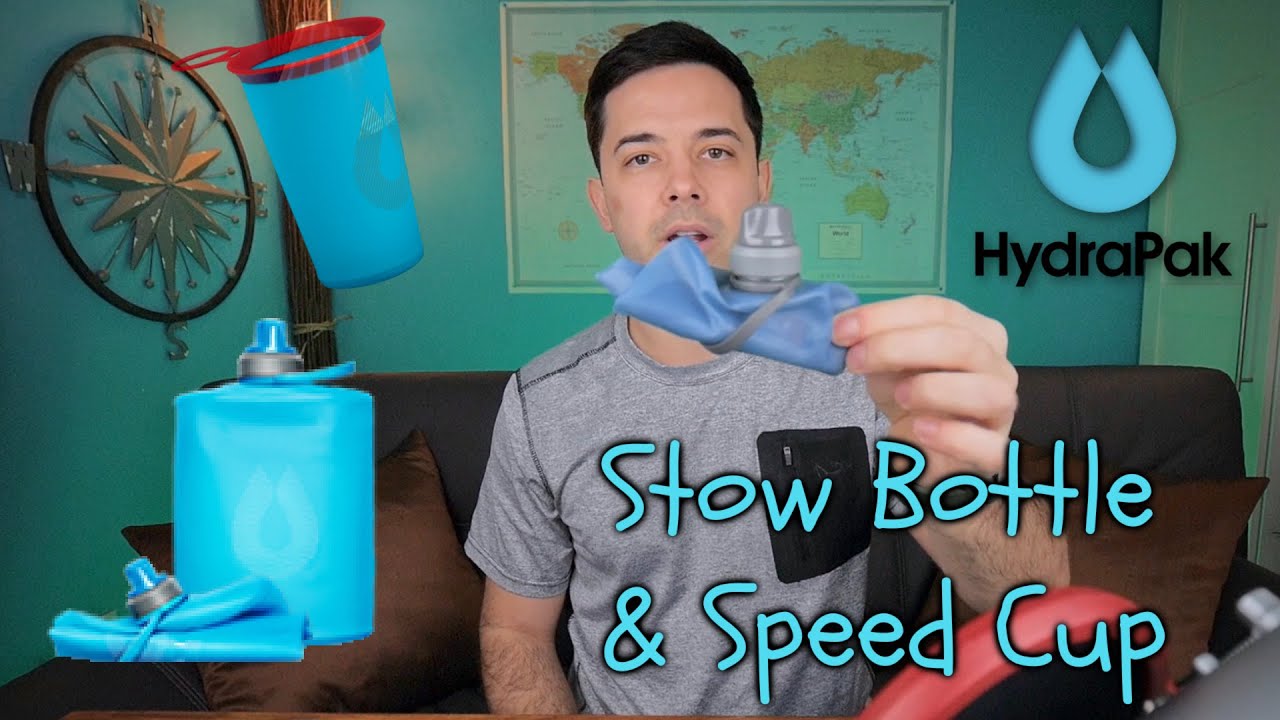 HydraPak Stow & SpeedCup (BEST TRAVEL WATER BOTTLE!)